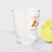 Hoplites die op Dolphins oude Griekse aardekunst r Shot Glas (Links)