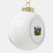 Hoppaasfeest Keramische Bal Ornament (Links)