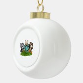 Hoppaasfeest Keramische Bal Ornament (Rechts)