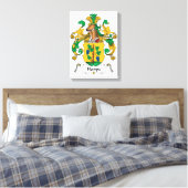 Hoppe Family Crest Canvas Afdruk (Insitu (Slaapkamer))
