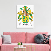 Hoppe Family Crest Canvas Afdruk (Insitu (Woonkamer))