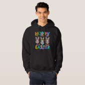 hoppe pasen, retro, vintage hoodie (Voorkant volledig)
