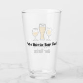 Hopped Up Beer Review - PABIYF Pint Glass Glas (Achterkant)