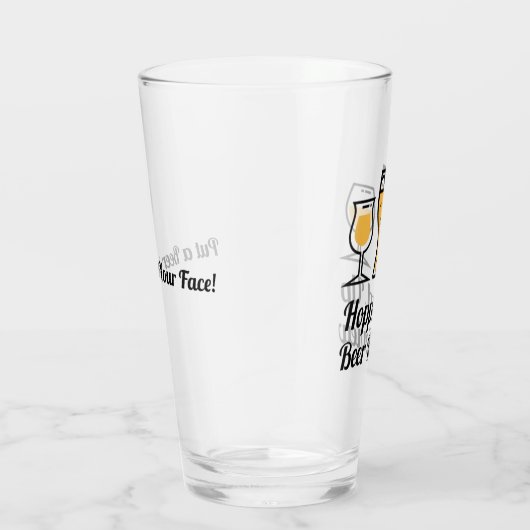 Hopped Up Beer Review - PABIYF Pint Glass Glas (Rechts)