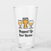 Hopped Up Beer Review - UASB Glas (Voorkant)
