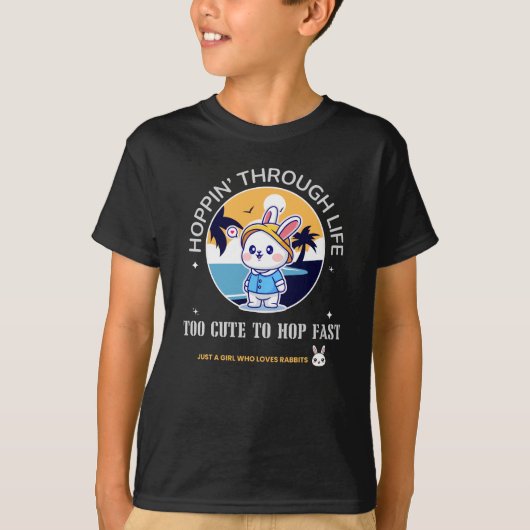 Hoppen door het leven t-shirt (Voorkant)