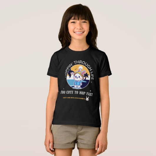 Hoppen door het Leven Tri-Blend Shirt (Voorkant volledig)