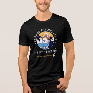 Hoppen door het leven Tri-Blend shirt