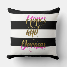 Hoppen en dromen Roze Metallic Pillow Kussen
