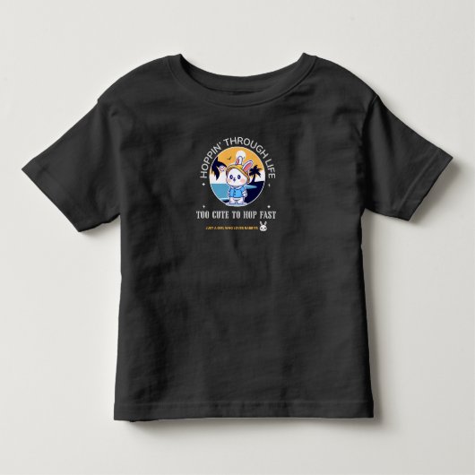 Hoppend door het leven kinder shirts (Voorkant)