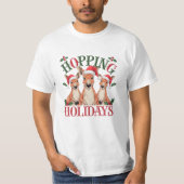 hoppende Feestdagen T-shirt (Voorkant)