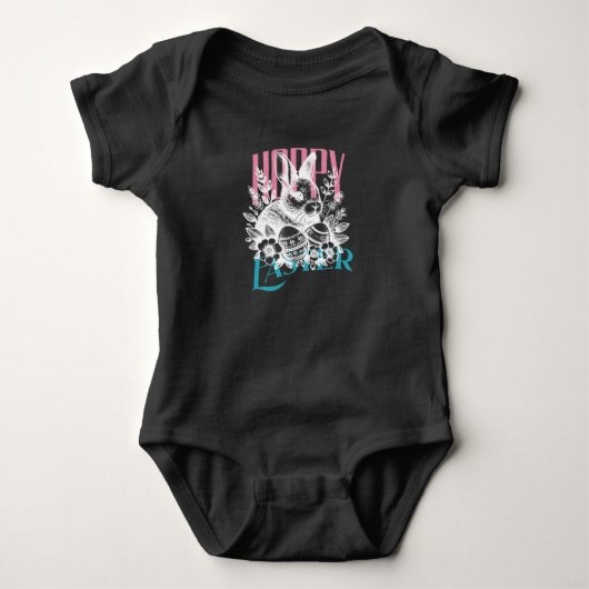 Hoppende Paashaas Stempel Romper (Voorkant)