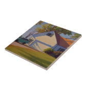 Hopperesque Schilderij van Missouri Thuis Tegeltje (Zijkant)