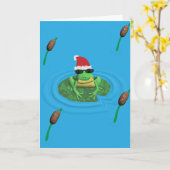 Hoppie Feestdagen! Kaart (Gele Bloem)