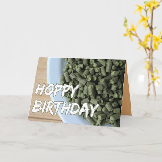 Hoppie vogelbrouwerijen kaart (Gele Bloem)