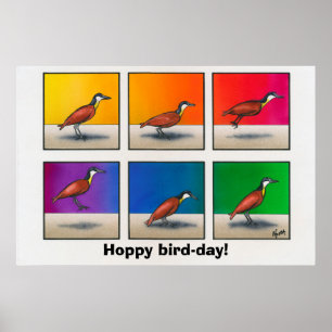 Hoppie vogeldag! poster