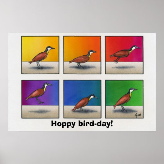 Hoppie vogeldag! poster (Voorkant)
