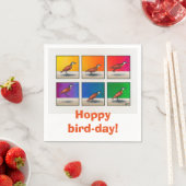 Hoppie vogeldag! servetten (Insitu)