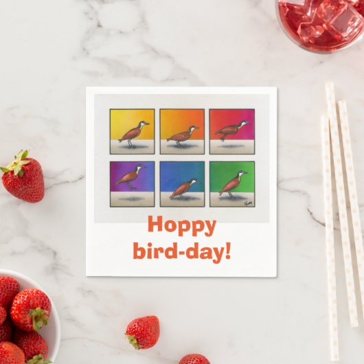 Hoppie vogeldag! servetten (Insitu)