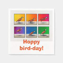 Hoppie vogeldag! servetten