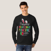 Hoppiest Assistant Principal Ever Bunny Ear Red Pl T-shirt (Voorkant volledig)