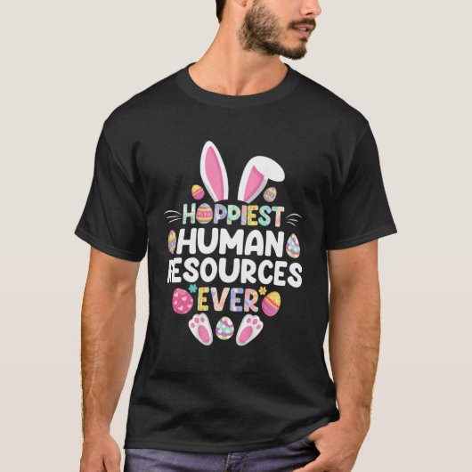 Hoppiest Human Resources Ever Happy Easter Day T-shirt (Voorkant)