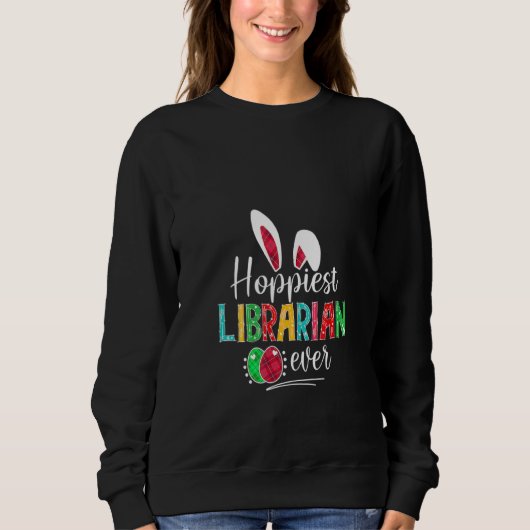 Hoppiest Librarian est Bunny Ears Buffalo Pset E Trui (Voorkant)