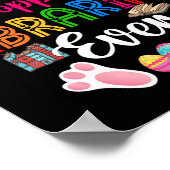 Hoppiest Librarian Ever Costume Bunny Easter Choco Poster (Hoek)