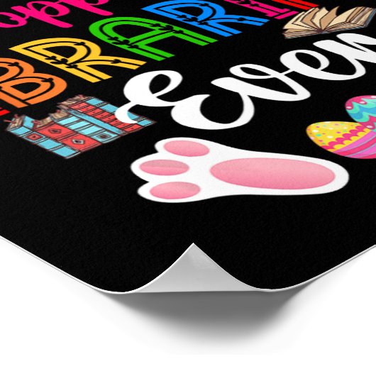 Hoppiest Librarian Ever Costume Bunny Easter Choco Poster (Hoek)