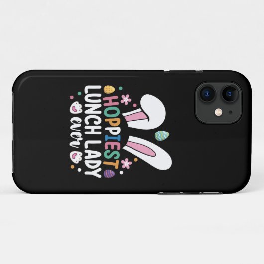 Hoppiest Lunch Lady School Paashaas Eieren Case-Mate iPhone Case (Achterkant (horizontaal))