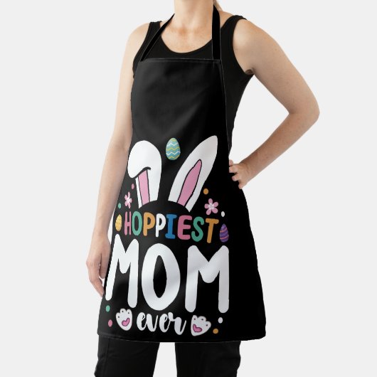 Hoppiest mam ooit familie paashaas eieren schort (Insitu)