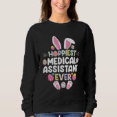 Hoppiest Medical Assistant Ever Easter  Easter Day Trui (Voorkant)