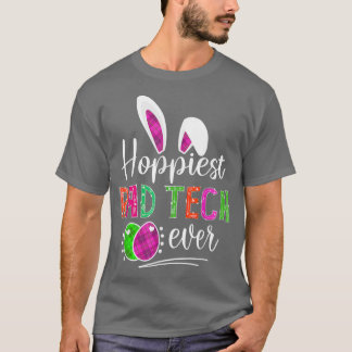 Hoppiest Rad Tech Ever Bunny Ears Buffalo Play Ea T-shirt