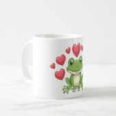 hoppige kikker koffiemok (Voorkant links)