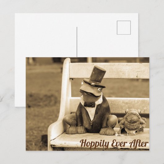 Hoppily Ever After Ansichtkaart Briefkaart (Voorkant / Achterkant)