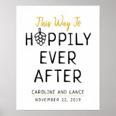 Hoppily Ever After Co-Ed Wedding Vrijgezellenfeest Poster (Voorkant)