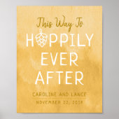 Hoppily Ever After Co-Ed Wedding Vrijgezellenfeest Poster (Voorkant)