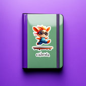 Hoppin' Bunny Gepersonaliseerde Vinyl Sticker