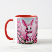 Hoppin' Good Morning: Beker met een Bunny-thema Mok (Links)