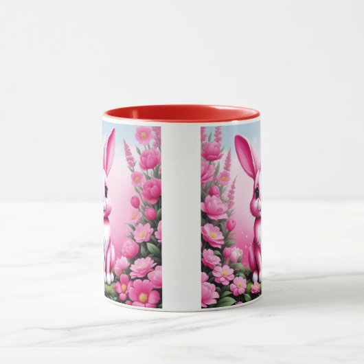 Hoppin' Good Morning: Beker met een Bunny-thema Mok (Midden)