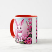 Hoppin' Good Morning: Beker met een Bunny-thema Mok (Voorkant links)