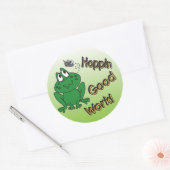 Hoppin Good Work Ronde Sticker (Envelop)