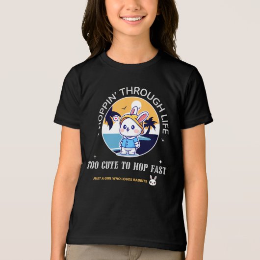 Hoppin’ Through Life Tri-Blend Shirt (Voorkant)