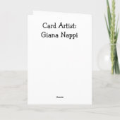 Hoppin’ You Feel Better Bunny Get Well Card Kaart (Achterkant)