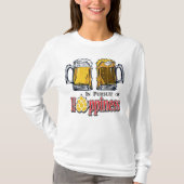 Hoppiness is een koud bier t-shirt (Voorkant)