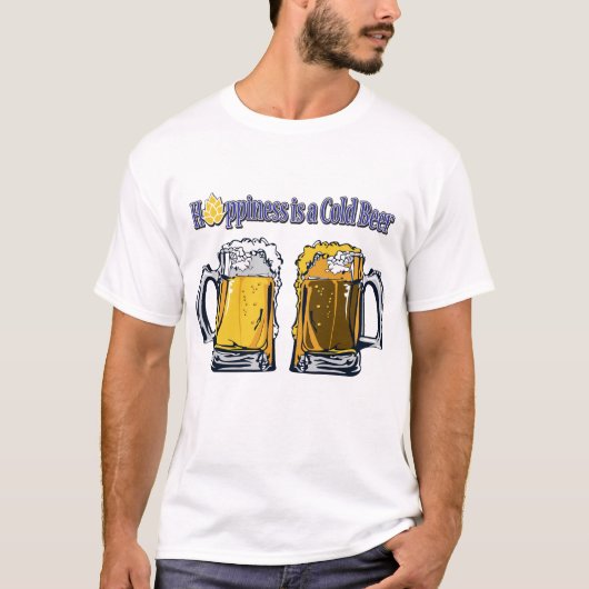 Hoppiness is een koud bier t-shirt (Voorkant)