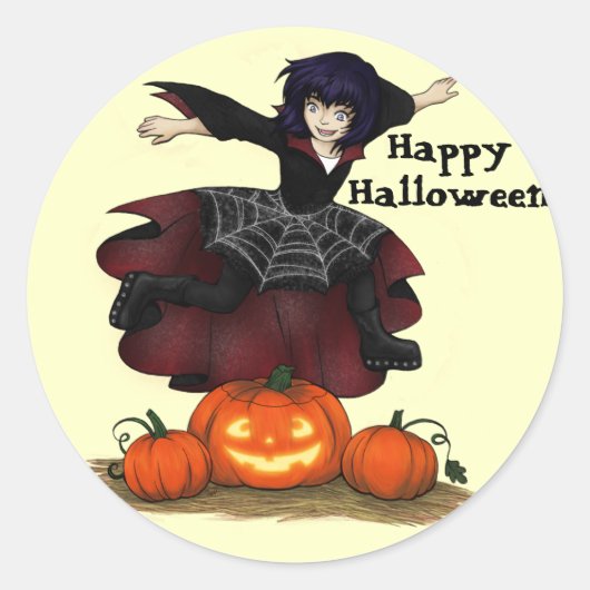 Hopping Hazel Halloween Stickers (Voorkant)