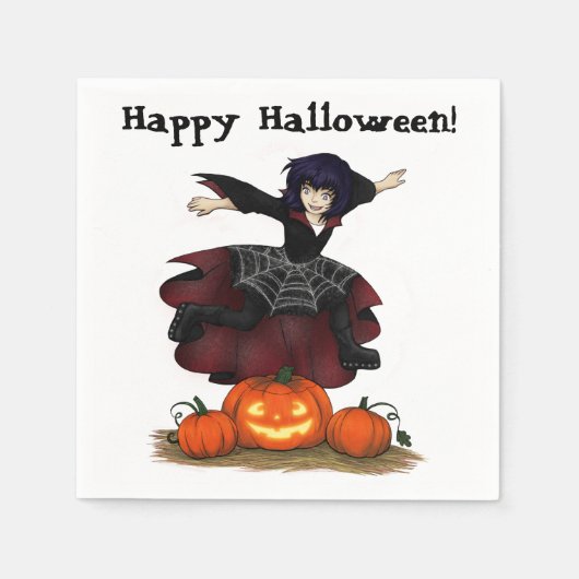 Hopping Hazel Halloweenfeest Servetten (Voorkant)
