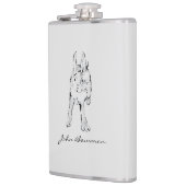 Hopping Wild Rabbit / Persoonlijke naam Heupfles (Links)