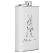 Hopping Wild Rabbit / Persoonlijke naam Heupfles (Rechts)